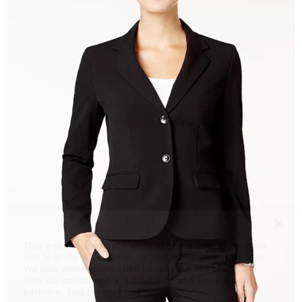 Nine West two-button blazer - black